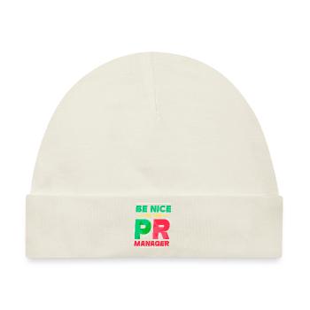 Seien Sie Nett Zu Dem Pr Manager Job Beruf - Baby Premium Organic Mütze - Naturweiß - Vorne