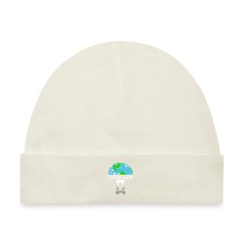 Naturschutz Klima Naturschützer Meer - Baby Premium Organic Mütze - Naturweiß - Vorne