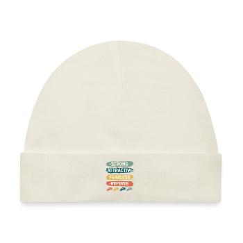 Stark Attraktiv Furchtlos Schiedsrichter - Baby Premium Organic Mütze - Naturweiß - Vorne