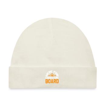 Here For The Charcuterie Board 6 - Baby Premium Organic Mütze - Naturweiß - Vorne
