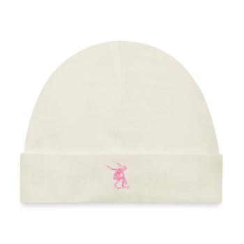 Skateboarderin Skaterin Longboarden Halfpipe - Baby Premium Organic Mütze - Naturweiß - Vorne
