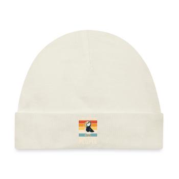 Papageientaucher Seevögel Puffin - Baby Premium Organic Mütze - Naturweiß - Vorne