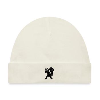 Eichhörnchen, cooles Eichhörnchen mit - Baby Premium Organic Mütze - Naturweiß - Vorne