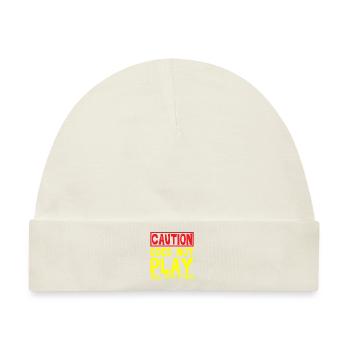 Caution, Does Not Play Well With Others 32 - Baby Premium Organic Mütze - Naturweiß - Vorne