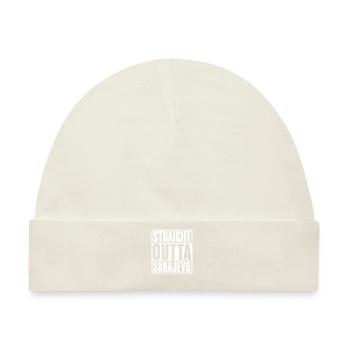 Straight Outta Sarajevo Jahrgang - Baby Premium Organic Mütze - Naturweiß - Vorne