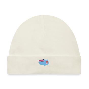 Fiji Flagge Grunge Fiji Fahne - Baby Premium Organic Mütze - Naturweiß - Vorne