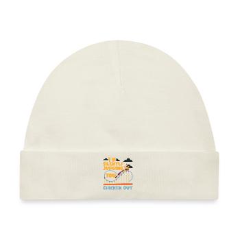Roller Coaster I'm Silently - Baby Premium Organic Mütze - Naturweiß - Vorne