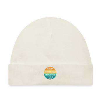 Home Office Spruch - Baby Premium Organic Mütze - Naturweiß - Vorne