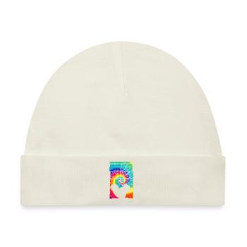Eichhörnchen Hippie Tie Dye - Baby Premium Organic Mütze - Naturweiß - Vorne