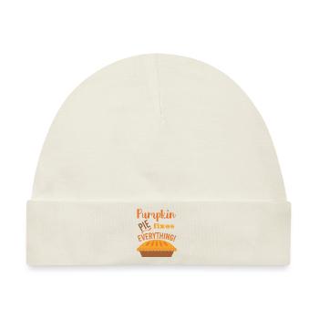 Pumpkin Pie fixes everything - Baby Premium Organic Mütze - Naturweiß - Vorne