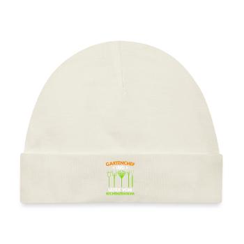 Gartenchef und Leiter vom Rechenzentrum - Baby Premium Organic Mütze - Naturweiß - Vorne