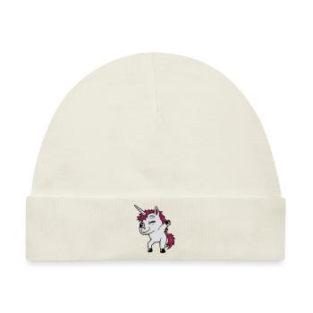 Party Einhorn Dabbing tanzen - Baby Premium Organic Mütze - Naturweiß - Vorne