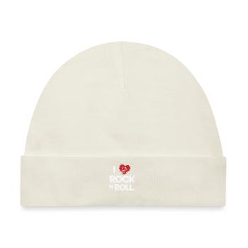 I Love Rock n Roll Musikstil Genre Gitarre - Baby Premium Organic Mütze - Naturweiß - Vorne