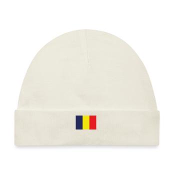 Offizielle Tschad-Flagge Tschadischer Landstolz - Baby Premium Organic Mütze - Naturweiß - Vorne