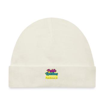 Manager Für Öffentlichkeitsarbeit Job PR Beruf - Baby Premium Organic Mütze - Naturweiß - Vorne