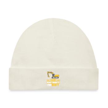 Bauarbeiter Bagger Job Crew Baustelle - Baby Premium Organic Mütze - Naturweiß - Vorne