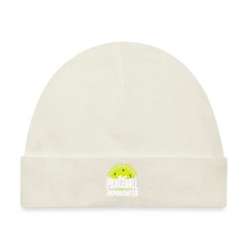 Pickleball Education Is Important - Baby Premium Organic Mütze - Naturweiß - Vorne