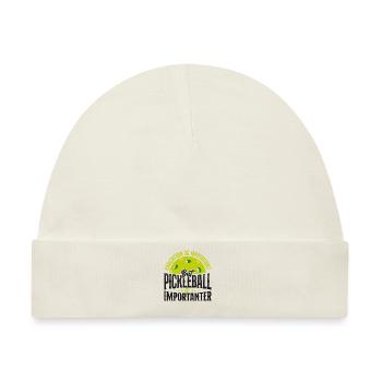 Pickleball Education Is Important - Baby Premium Organic Mütze - Naturweiß - Vorne
