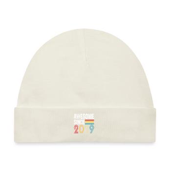 Awesome Since 2019 Geburtstag 2019 Vintage 2019 - Baby Premium Organic Mütze - Naturweiß - Vorne