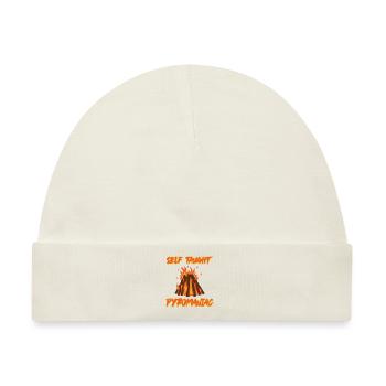 Self Taught Pyromaniac 9 - Baby Premium Organic Mütze - Naturweiß - Vorne
