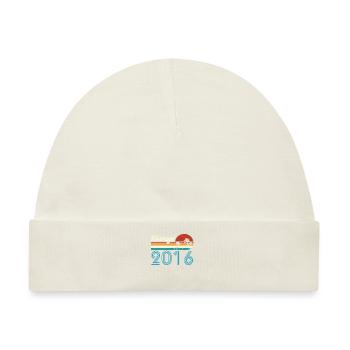Vintage 2016 Vintage Geburtstag Retro Vintage - Baby Premium Organic Mütze - Naturweiß - Vorne