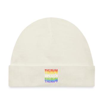 Speech Therapy SLP Rainbow Speech Language - Baby Premium Organic Mütze - Naturweiß - Vorne