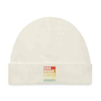 Vater Ehemann Kellnerin Held - Baby Premium Organic Mütze - Naturweiß - Vorne