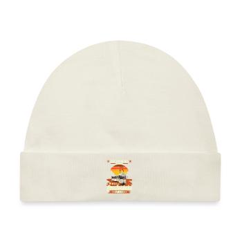 Straßenbahn Gothawagen Design Tram Geschenk - Baby Premium Organic Mütze - Naturweiß - Vorne