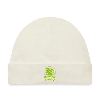 Hobbygärtner Schrebergarten Gärtner Geschenk - Baby Premium Organic Mütze - Naturweiß - Vorne