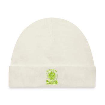 Gartenarbeit Gärtner Schrebergarten Geschenk - Baby Premium Organic Mütze - Naturweiß - Vorne