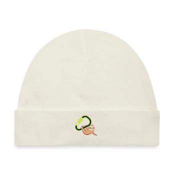 Bouldern, Klettern Freiklettern Kletterhalle - Baby Premium Organic Mütze - Naturweiß - Vorne