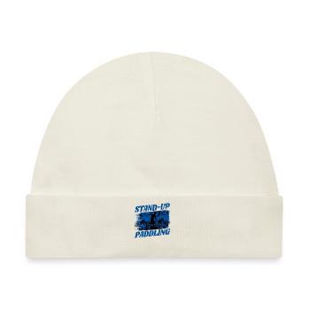 SUP paddleboarding Stand Up Paddle Surfing - Baby Premium Organic Mütze - Naturweiß - Vorne