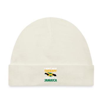 Jamaika Jamaikanische Flagge Jamaikanisches Gesche - Baby Premium Organic Mütze - Naturweiß - Vorne