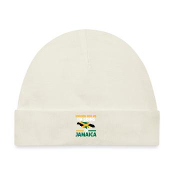 Jamaika Jamaikanische Flagge Jamaikanisches Gesche - Baby Premium Organic Mütze - Naturweiß - Vorne