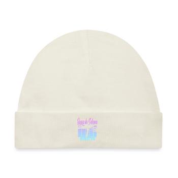 Vintage Praia da Salema Algarve - Baby Premium Organic Mütze - Naturweiß - Vorne