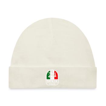 Sizilien flagge Sizilien Palermo Italien - Baby Premium Organic Mütze - Naturweiß - Vorne