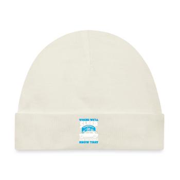 Reisen Road Trip Auto - Baby Premium Organic Mütze - Naturweiß - Vorne