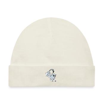 Schneeleopard Leopard - Baby Premium Organic Mütze - Naturweiß - Vorne