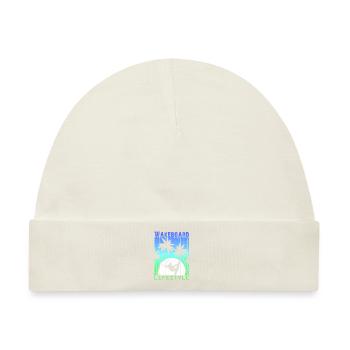 Wakeboard Wakeskate Wassersport Lifestyle Vintage - Baby Premium Organic Mütze - Naturweiß - Vorne