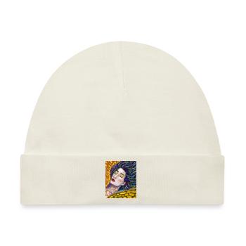 Meerjungfrau Portrait Gustav Klimt Style - Baby Premium Organic Mütze - Naturweiß - Vorne