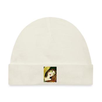 Meerjungfrau Portrait Gustav Klimt Style - Baby Premium Organic Mütze - Naturweiß - Vorne
