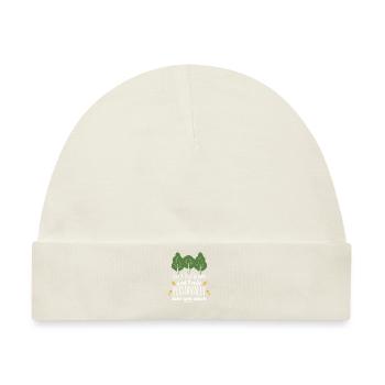 Laubbaum Naturschutz Camping Berge Wald - Baby Premium Organic Mütze - Naturweiß - Vorne