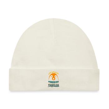 Life Without Penguins Is Possible But Pointless - Baby Premium Organic Mütze - Naturweiß - Vorne
