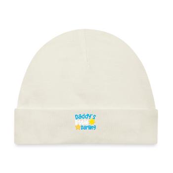Daddy's Little Darling Cute Kiddie Sun Star Kid - Baby Premium Organic Mütze - Naturweiß - Vorne