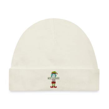 Coole Mutter Elfe Partnerlook Weihnachten - Baby Premium Organic Mütze - Naturweiß - Vorne
