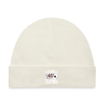 Poker Pokerspieler Casino - Baby Premium Organic Mütze - Naturweiß - Vorne