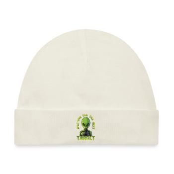 Lustiges Alien Spruch Area 51 Roswell und UFO - Baby Premium Organic Mütze - Naturweiß - Vorne