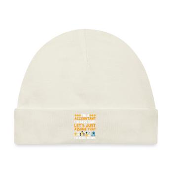 Accountant Bookkeeper Accounting - Baby Premium Organic Mütze - Naturweiß - Vorne