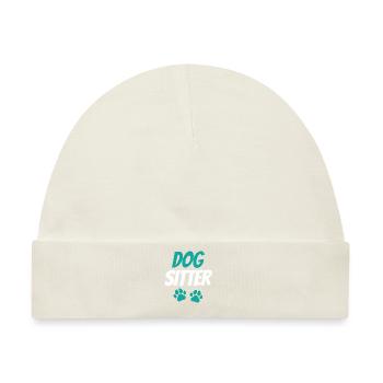 Hundesitter Hundesitting Dog Sitting Hund - Baby Premium Organic Mütze - Naturweiß - Vorne