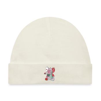 Weihnachtselefant - Baby Premium Organic Mütze - Naturweiß - Vorne